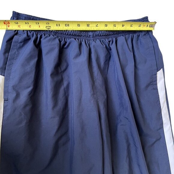 Nike Team Mens XXLT Navy Blue Athletic Track Pants White Side Stripe Windbreaker - Picture 6 of 13